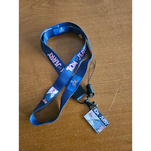 (X2) Popular Cartoon Network Classics Tom and Jerry Characters Blue Lanyard - Picture 6 of 6